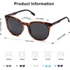 image:imageSOJOS Oversized Round Polarized Sports Sunglasses for Women Men Ultralight TR90 Womens Mens Sport Sunglasses SJ2092Brown TortoiseGrey