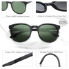 image:imageSOJOS Oversized Round Polarized Sports Sunglasses for Women Men Ultralight TR90 Womens Mens Sport Sunglasses SJ2092Matte BlackDark Green