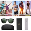 image:imageSOJOS Oversized Round Polarized Sports Sunglasses for Women Men Ultralight TR90 Womens Mens Sport Sunglasses SJ2092Matte BlackDark Green