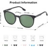 image:imageSOJOS Oversized Round Polarized Sports Sunglasses for Women Men Ultralight TR90 Womens Mens Sport Sunglasses SJ2092Matte BlackDark Green