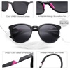 image:imageSOJOS Oversized Round Polarized Sports Sunglasses for Women Men Ultralight TR90 Womens Mens Sport Sunglasses SJ2092Matte BlackGrey With Rose Nose Pads