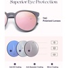 image:imageSOJOS Oversized Round Polarized Sports Sunglasses for Women Men Ultralight TR90 Womens Mens Sport Sunglasses SJ2092Matte GreyPink Mirrored