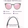image:imageSOJOS Oversized Round Polarized Sports Sunglasses for Women Men Ultralight TR90 Womens Mens Sport Sunglasses SJ2092Matte GreyPink Mirrored
