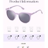 image:imageSOJOS Oversized Round Polarized Sports Sunglasses for Women Men Ultralight TR90 Womens Mens Sport Sunglasses SJ2092PurpleSilver Mirrored