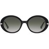 image:imageSOJOS Oversized Round Sunglasses for Women Polarized Lenses Acetate Frame Retro Vintage Sun Glasses OdetteBlackGradient Grey