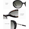 image:imageSOJOS Oversized Round Sunglasses for Women Polarized Lenses Acetate Frame Retro Vintage Sun Glasses OdetteBlackGradient Grey