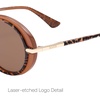 image:imageSOJOS Oversized Round Sunglasses for Women Polarized Lenses Acetate Frame Retro Vintage Sun Glasses OdetteBrown TortoiseBrown