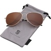 image:imageSOJOS Polarized Aviator Sunglasses for Men Women Classic Vintage Retro Style SJ1054Brown
