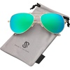 image:imageSOJOS Polarized Aviator Sunglasses for Men Women Classic Vintage Retro Style SJ1054Greenish Blue