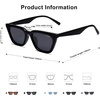 image:imageSOJOS Polarized Narrow Square Cateye Sunglasses for Women Retro Trendy Driving Glasses SJ2169BlackGrey