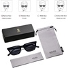 image:imageSOJOS Polarized Narrow Square Cateye Sunglasses for Women Retro Trendy Driving Glasses SJ2169BlackGrey
