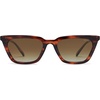 image:imageSOJOS Polarized Narrow Square Cateye Sunglasses for Women Retro Trendy Driving Glasses SJ2169Bright Orange Tortoise FrameBrown Lens