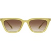 image:imageSOJOS Polarized Narrow Square Cateye Sunglasses for Women Retro Trendy Driving Glasses SJ2169GreenGreen