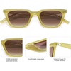 image:imageSOJOS Polarized Narrow Square Cateye Sunglasses for Women Retro Trendy Driving Glasses SJ2169GreenGreen