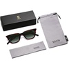 image:imageSOJOS Polarized Narrow Square Cateye Sunglasses for Women Retro Trendy Driving Glasses SJ2169Orange Tortoise FrameGreen Lens
