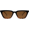 image:imageSOJOS Polarized Narrow Square Cateye Sunglasses for Women Retro Trendy Driving Glasses SJ2169TortoiseBrown