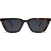 image:imageSOJOS Polarized Narrow Square Cateye Sunglasses for Women Retro Trendy Driving Glasses SJ2169TortoiseGrey