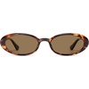 image:imageSOJOS Polarized Oval Sunglasses for Women Chic 90s Vintage UV400 Lightweight Retro Frame Sunnies SJ2676Amber BrownBrown