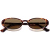 image:imageSOJOS Polarized Oval Sunglasses for Women Chic 90s Vintage UV400 Lightweight Retro Frame Sunnies SJ2676Amber BrownBrown