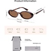image:imageSOJOS Polarized Oval Sunglasses for Women Chic 90s Vintage UV400 Lightweight Retro Frame Sunnies SJ2676Brown TortoiseBrown