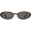 image:imageSOJOS Polarized Oval Sunglasses for Women Chic 90s Vintage UV400 Lightweight Retro Frame Sunnies SJ2676BrownGrey