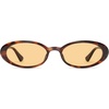 image:imageSOJOS Polarized Oval Sunglasses for Women Chic 90s Vintage UV400 Lightweight Retro Frame Sunnies SJ2676BrownLight Brown