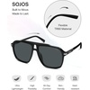 image:imageSOJOS Polarized Oversized Aviator Sunglasses for Men Women Square Pilot UV400 De Sol Para hombre SJ2647BlackGrey