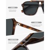 image:imageSOJOS Polarized Oversized Aviator Sunglasses for Men Women Square Pilot UV400 De Sol Para hombre SJ2647TortoiseGrey Lens