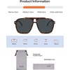 image:imageSOJOS Polarized Oversized Aviator Sunglasses for Men Women Square Pilot UV400 De Sol Para hombre SJ2647TortoiseGrey Lens
