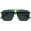 image:imageSOJOS Polarized Oversized Aviator Sunglasses for Men Women Square Pilot UV400 De Sol Para hombre SJ2647Transparent GreenGrey Lens