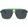 image:imageSOJOS Polarized Oversized Aviator Sunglasses for Men Women Square Pilot UV400 De Sol Para hombre SJ2647Transparent GreenGrey Lens