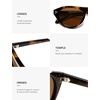 image:imageSOJOS Polarized Retro Oval Cat Eye Sunglasses for Women 90s Small Y2K Vintage TR90 Sun Glasses SJ2727Brown TortoiseBrown