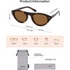 image:imageSOJOS Polarized Retro Oval Cat Eye Sunglasses for Women 90s Small Y2K Vintage TR90 Sun Glasses SJ2727Brown TortoiseBrown