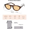 image:imageSOJOS Polarized Retro Oval Cat Eye Sunglasses for Women 90s Small Y2K Vintage TR90 Sun Glasses SJ2727Brown TortoiseLight Brown