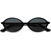 image:imageSOJOS Polarized Retro Oval Sunglasses for Women Chic Vintage 90s Y2K Sunnies UV400 Trendy Designer Sun Glasses SJ2703BlackGrey