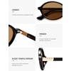 image:imageSOJOS Polarized Retro Oval Sunglasses for Women Chic Vintage 90s Y2K Sunnies UV400 Trendy Designer Sun Glasses SJ2703BlackLight Brown