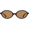 image:imageSOJOS Polarized Retro Oval Sunglasses for Women Chic Vintage 90s Y2K Sunnies UV400 Trendy Designer Sun Glasses SJ2703BlackLight Brown
