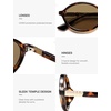 image:imageSOJOS Polarized Retro Oval Sunglasses for Women Chic Vintage 90s Y2K Sunnies UV400 Trendy Designer Sun Glasses SJ2703Brown TortoiseBrown