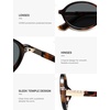 image:imageSOJOS Polarized Retro Oval Sunglasses for Women Chic Vintage 90s Y2K Sunnies UV400 Trendy Designer Sun Glasses SJ2703Brown TortoiseGrey