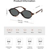 image:imageSOJOS Polarized Retro Oval Sunglasses for Women Chic Vintage 90s Y2K Sunnies UV400 Trendy Designer Sun Glasses SJ2703Brown TortoiseGrey