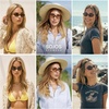 image:imageSOJOS Polarized Retro Oval Sunglasses for Women Chic Vintage 90s Y2K Sunnies UV400 Trendy Designer Sun Glasses SJ2703Brown TortoiseGrey