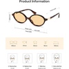image:imageSOJOS Polarized Retro Oval Sunglasses for Women Chic Vintage 90s Y2K Sunnies UV400 Trendy Designer Sun Glasses SJ2703Brown TortoiseLight Brown