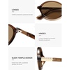 image:imageSOJOS Polarized Retro Oval Sunglasses for Women Chic Vintage 90s Y2K Sunnies UV400 Trendy Designer Sun Glasses SJ2703BrownBrown