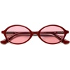 image:imageSOJOS Polarized Retro Oval Sunglasses for Women Chic Vintage 90s Y2K Sunnies UV400 Trendy Designer Sun Glasses SJ2703RedLight Red