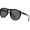 image:imageSOJOS Polarized Round Sunglasses for Men Women TR90 Frame UV Protection Mens Womens Sun Glasses SJ2669BlackGrey