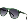 image:imageSOJOS Polarized Round Sunglasses for Men Women TR90 Frame UV Protection Mens Womens Sun Glasses SJ2669GreenGrey Grading