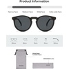 image:imageSOJOS Polarized Round Sunglasses for Women Men TR90 Small Vintage Y2K UV400 Protection SJ2710BlackGrey