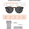 image:imageSOJOS Polarized Round Sunglasses for Women Men TR90 Small Vintage Y2K UV400 Protection SJ2710Brown TortoiseBrown