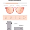 image:imageSOJOS Polarized Round Sunglasses for Women Men TR90 Small Vintage Y2K UV400 Protection SJ2710PinkPink