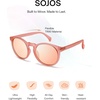 image:imageSOJOS Polarized Round Sunglasses for Women Men TR90 Small Vintage Y2K UV400 Protection SJ2710PinkPink
